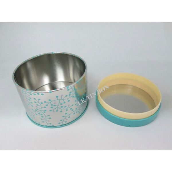 Lata do chá do metal que empacota com a tampa de borracha plástica interna, caixa de armazenamento do chá da lata