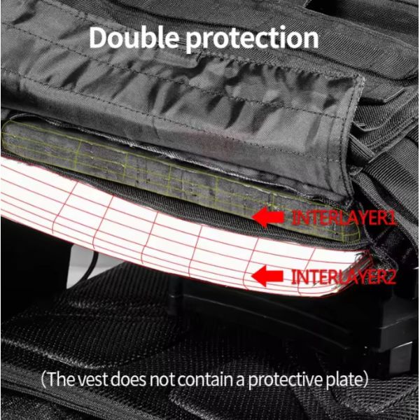Tactical Training Vest Bag Plate Carrier Quick Release Hunting Molle Tactical Weight Vest Women Men Training