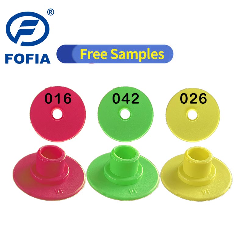 Animal Ear Tags Plastic Pig Ear Tagger Identification Marker Customizable Logo Number Cattle Ear Tag With RFID Chip