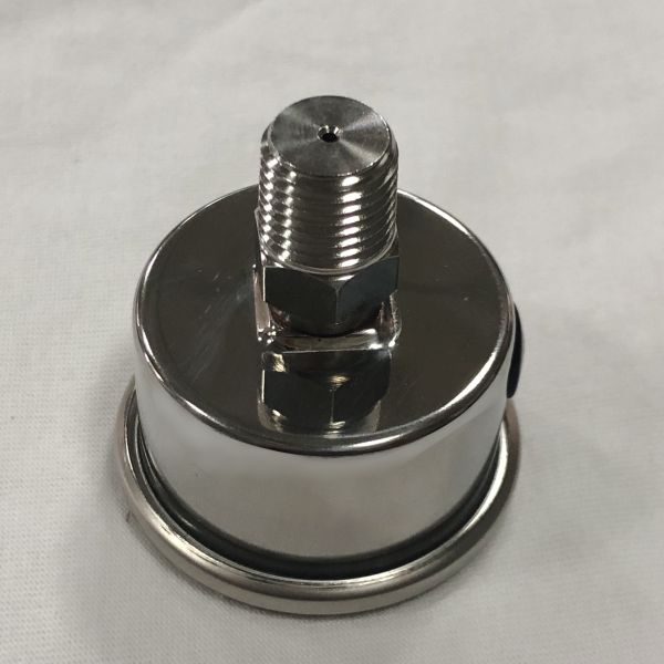 1.5 inch 40mm All Stainless Steel Back Pressure Gauge with 0-700bar 0-10000psi Dual Scale