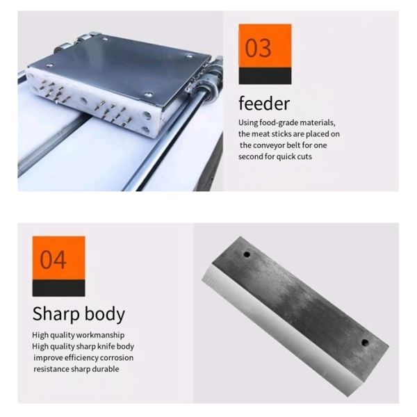 Global Rolls Mutton Beef Frozen Meat Processing Machine / Meat Cutting Machine