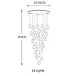 Размера потолочного освещения лепестка G9 свет 85V шкентеля цветка привесного Multi керамический к 265V