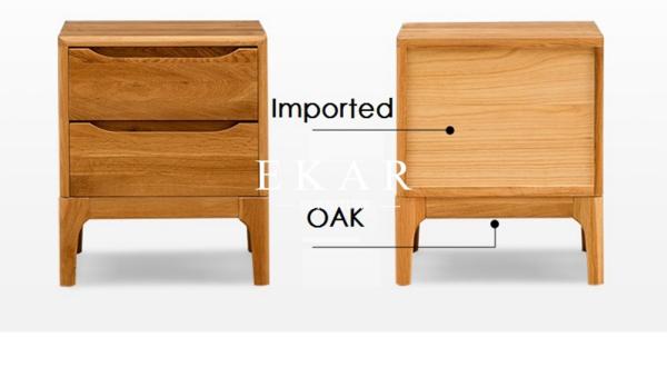 Bedroom Furniture Solid Oak Nightstand Bedside Table