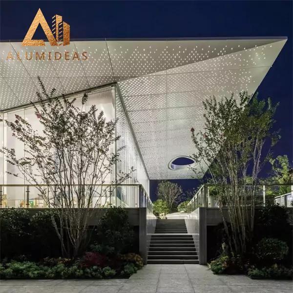 Perforated aluminium facade design