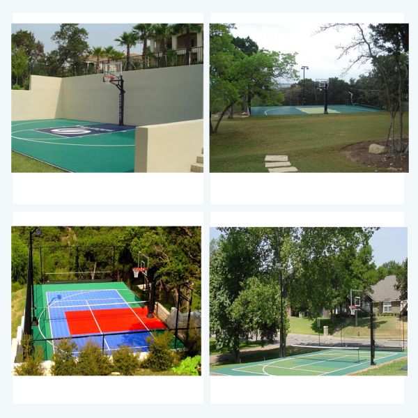 Влагостойкие поверхности на открытом воздухе спорт настила полиуретана кремния 4mm