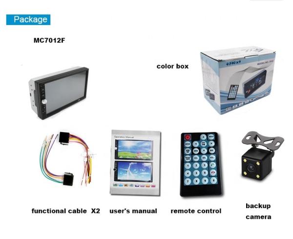 Professional 2 Din Car Stereo DVD MP5 Player With Bluetooth 12 Months Warranty