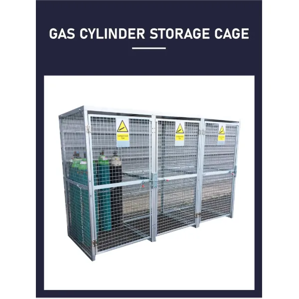Hot Dipped Galvanized Gas Bottle Transport Cage High Security 6 Bottle Capacity