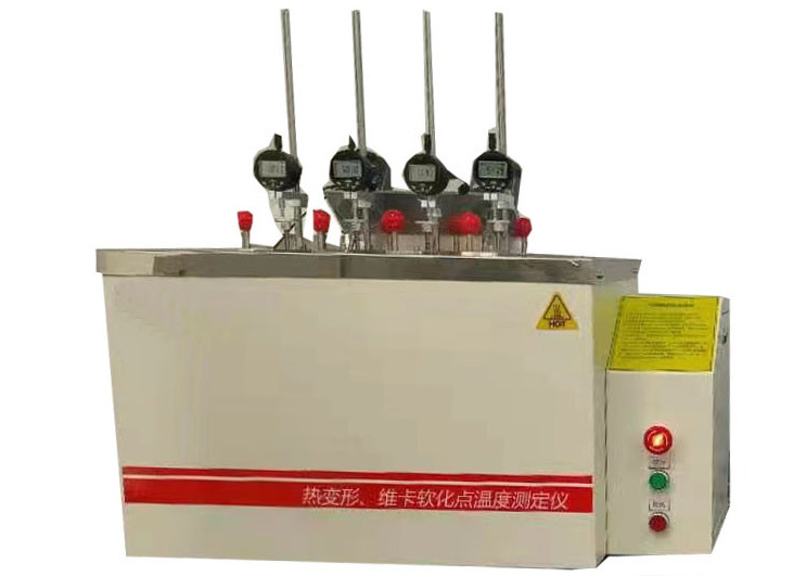 HDT VICAT Tester Providing Accurate Vicat Softening Point Testing with PLC Controller and Computer Interface for Control Processes