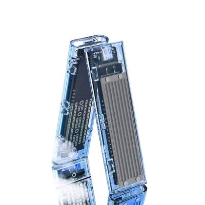 Plastic Shell NVMe M.2 SSD Enclosure 10Gbps USB-C Up To 2TB