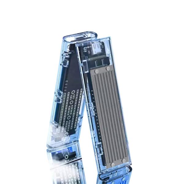 Plastic Shell NVMe M.2 SSD Enclosure 10Gbps USB-C Up To 2TB