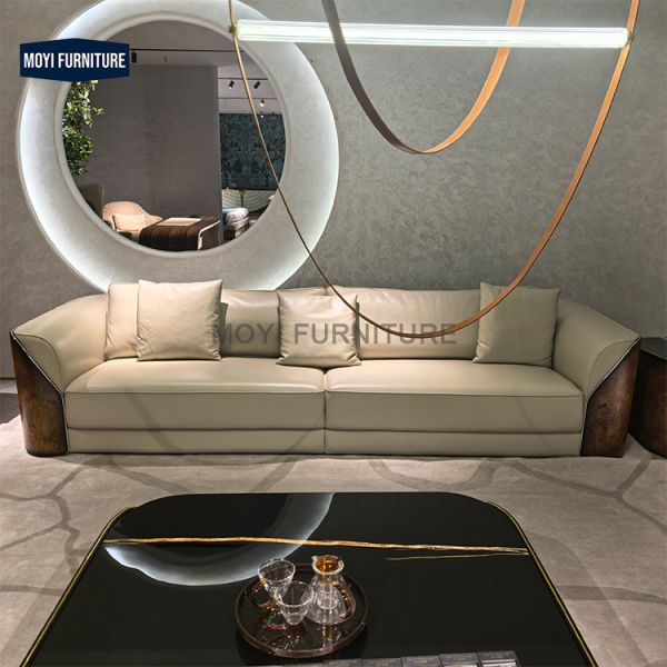 Luxury Modern Living Room Furniture Elegant Couches Contemporary Leather Sofa