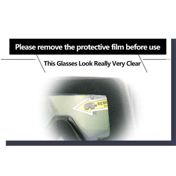 Black 150g Custom Anti Fog Removable Polarized Ski Goggles with UV400 Protection