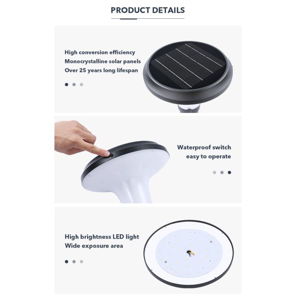 Стена внешнего беспроводного металла солнечная установила солнечное светлое IP65 водоустойчивое для дворов