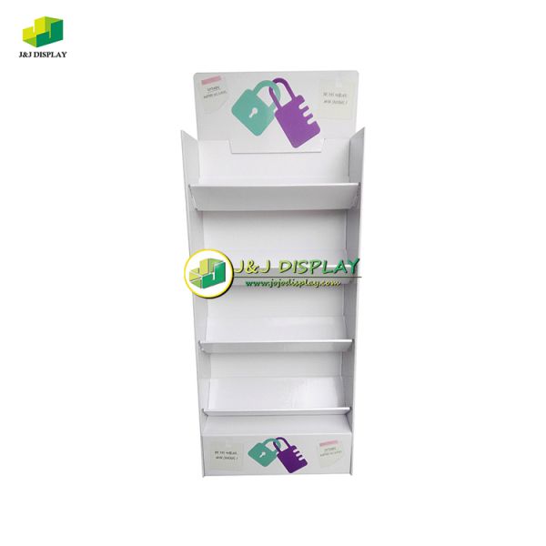 Promotional Retail Shelves Cardboard Display Stand Customized for Desks Stationery