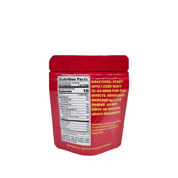 300mg Custom Design Digital Printed Stand Up Pouches Zipper Bags for Fruit Punch Flavor Candy Gummies Packaging