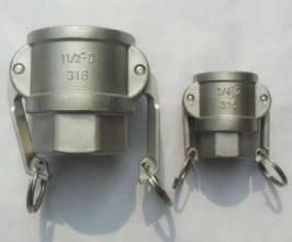 stainless steel male end threaded camlock couplings D TYPE