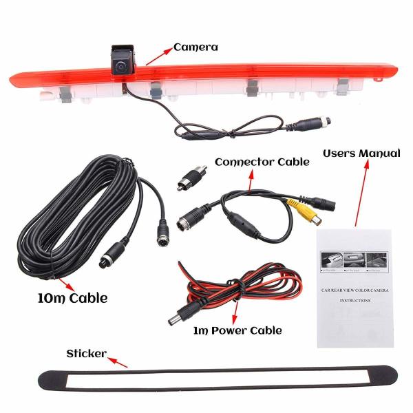 DC 12V Third Brake Light Camera For Mercedes Vito Parking Assist Easy Installation