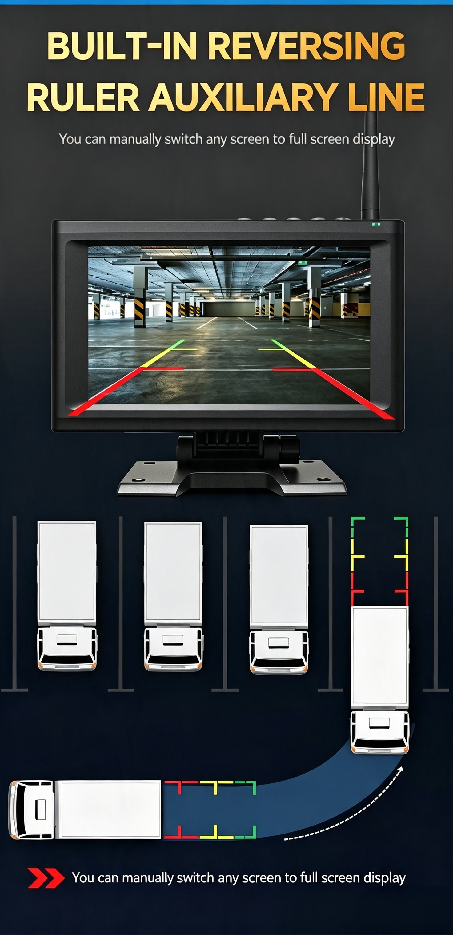 Plug and Play 1 - 4CH 720P Wireless Magnetic Camera System 7