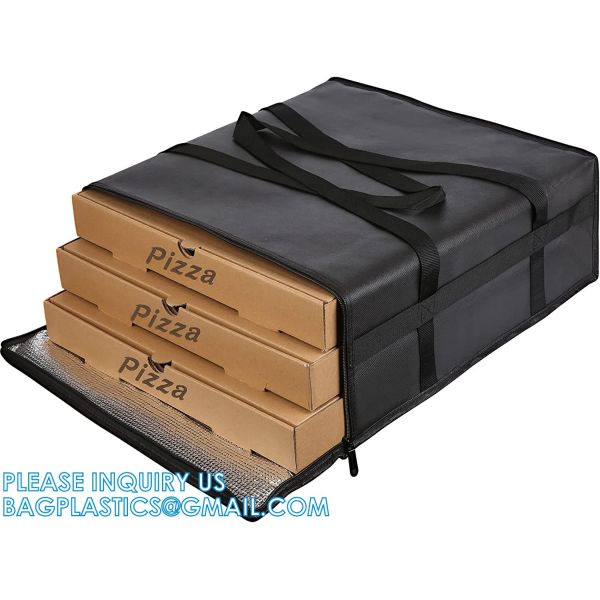 Pizza Carrier Insulated Bags, Food Delivery Bag, Ice Cooling Thermal Thermo Lunch Bag With Logo, Takeaway