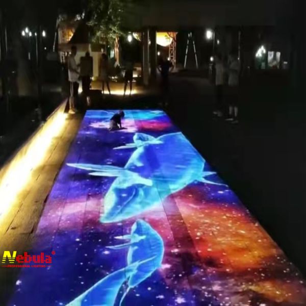 Nebula 80+ Interactive Games DLP 1000 Lumen LED Outdoor Projection 3D Mapping Gobo Video Projector