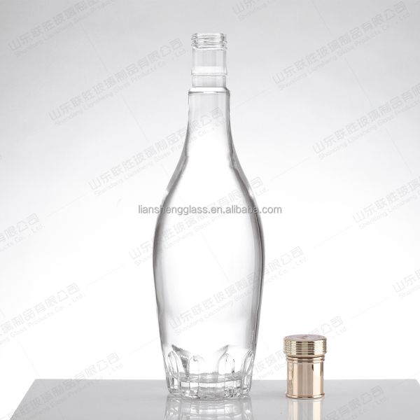 Glass Collar Clear Bottle for Fruit Juice Production at Affordable Prices