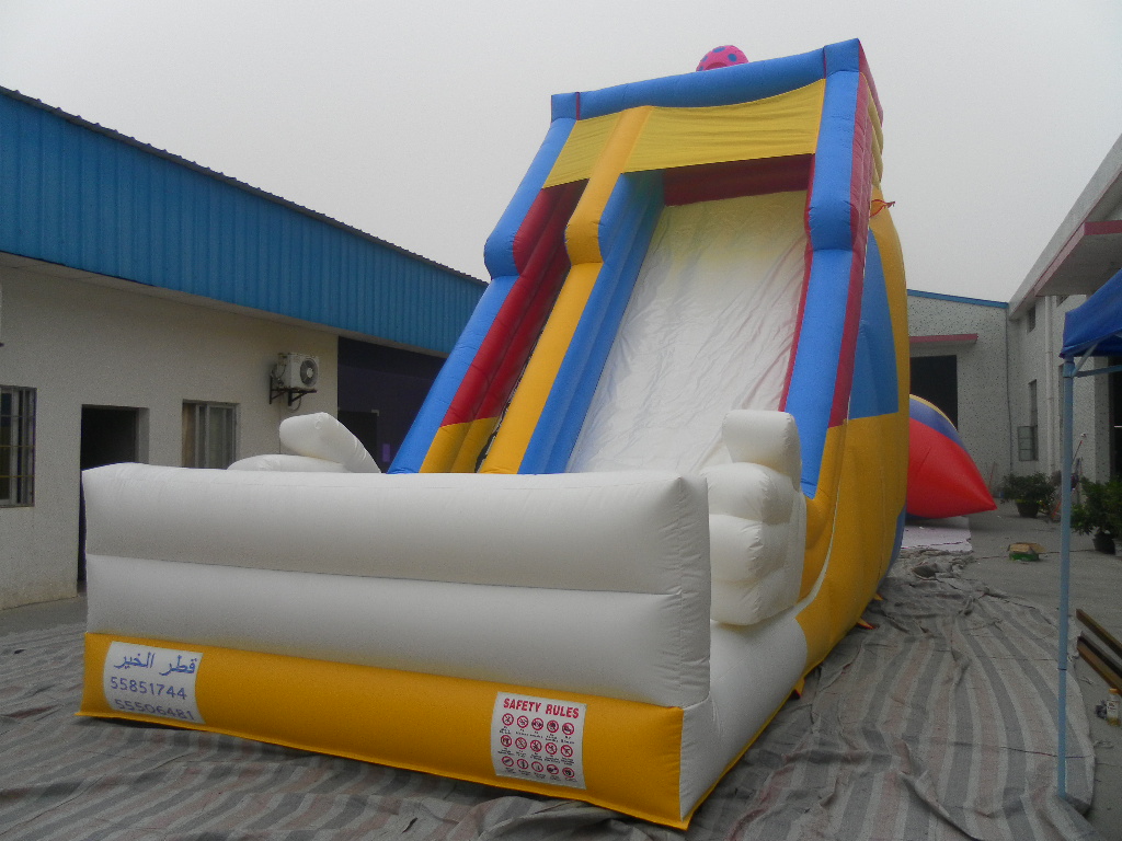Wholesale Price Custom Durable PVC 0.55mm Inflatable Bounce House with Water Slide/Inflatable Pool Slide for Party Rental Using
