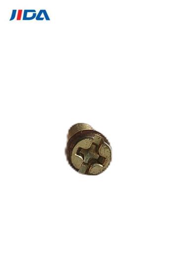 Brass Combination Slotted Phillips Machine Screws Round Tail M3.5x6.6mm