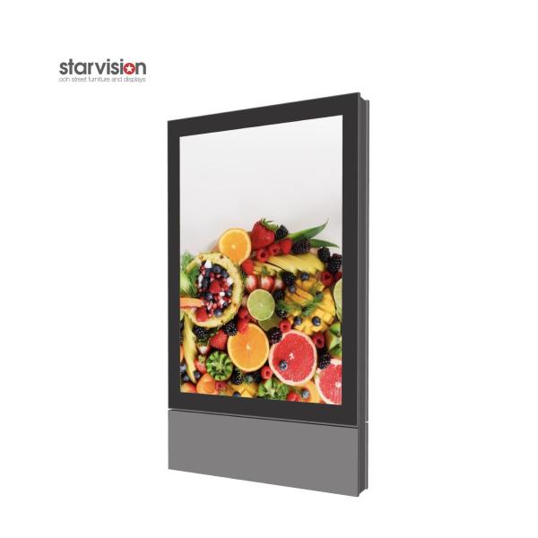 Anti Vandal 75 Inch Outdoor Totem Kiosk 2500nits Double Sided Digital Signage