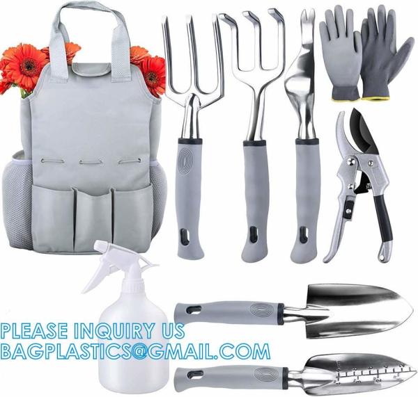 9 Piece Specialty Lady Garden Tool Set Heavy Duty Flower Design Garden Tool Set Gardening Tool With Bag