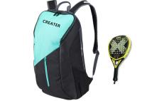 Mochila base para raquetes , bolsa para squash com compartimento para sapatos