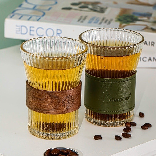 Customized Heat-Resistant Glass American Hanging Ear Cup High Appearance Level Tea Cup Set