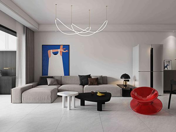 Gray Polished Glazed Porcelain Tiles 800x800mm for Office Floors