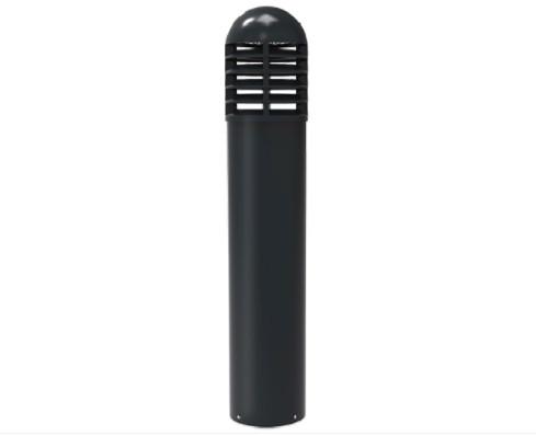 25W / 35W Exterior Bollard Lighting Custom 120°Distribution Black Color