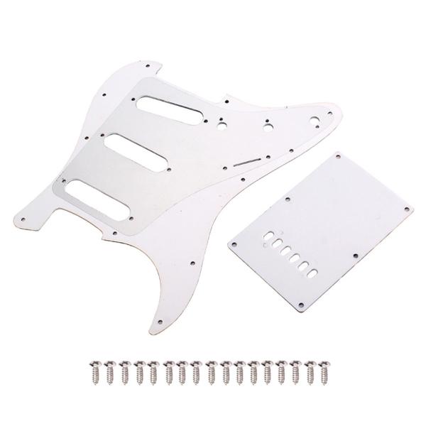 Planet Pattern 11 Holes 3 Ply Scratch Plate Pickguard Back Plate Screws For ST Style Electric Guitars