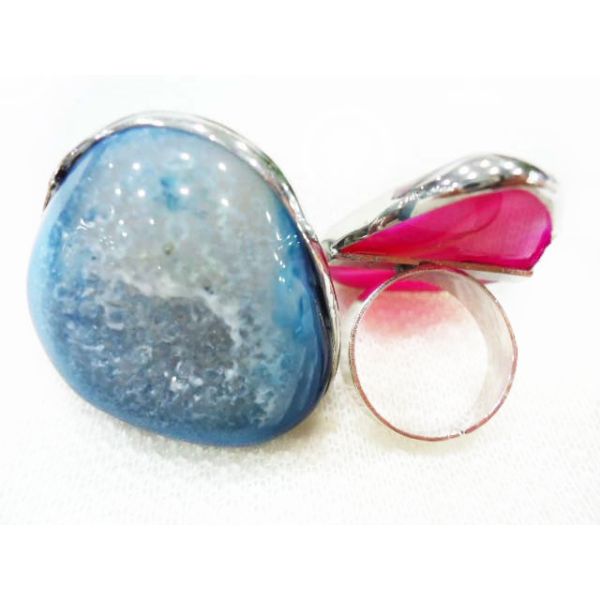 Mix Color Style Design Fashion Druzy Agate Jewelry, Agate Stone Ring