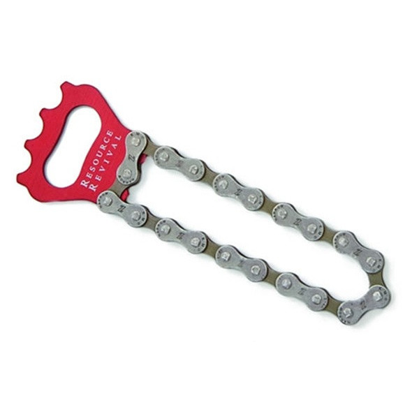 Cool Innovative Promotion Bar Fancy Gift Metal Stainless Steel Bike Chain Laser Engrave Beer Bottle Opener