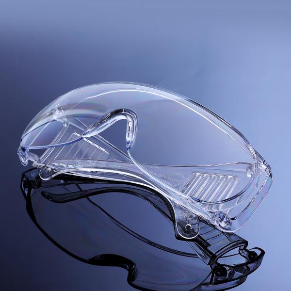 Clear Chemical Resistant Safety Goggles Work Protection Pc Pvc Material