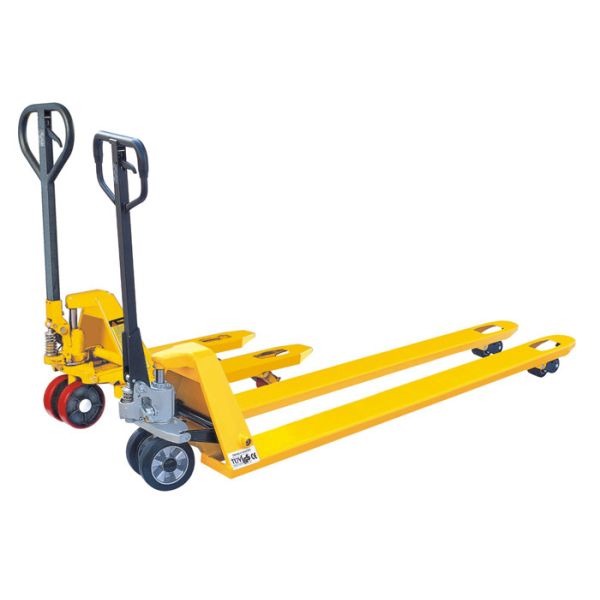 Portable Mini Hand Pallet Truck Light Service Weight 35kg Yellow Color