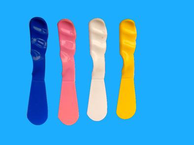 Colorful Dental Plastic Spatula For Impression Material Alginate 3 Sizes Available