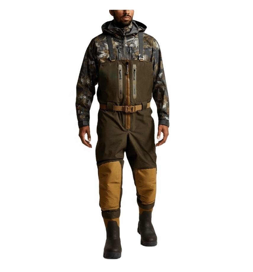 Water Repellent Breathable Hunting Waders Quick Dry Bootfoot Waders Windproof For Fishing & Hunting