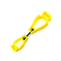 Luvas de plástico amarelo Clips para o trabalho Luvas para o trabalho, construção, exterior