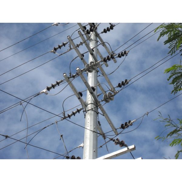 33kv 69kv 2mm Galvanised Steel Angle Cross Arm For Electric Power Tower Construction