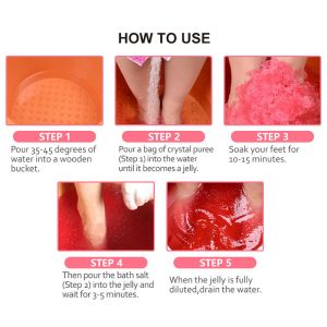 Нога лаванды обработки Toenail успокаивая выдерживает с солью для принятия ванны для SPA ноги