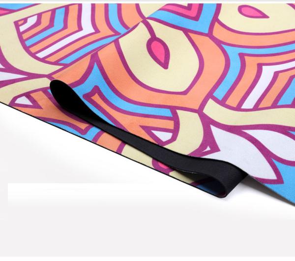 Gymnastics Lightweight Yoga Mat,Extra thin Travel Mat, Printed Lightweight yoga mat