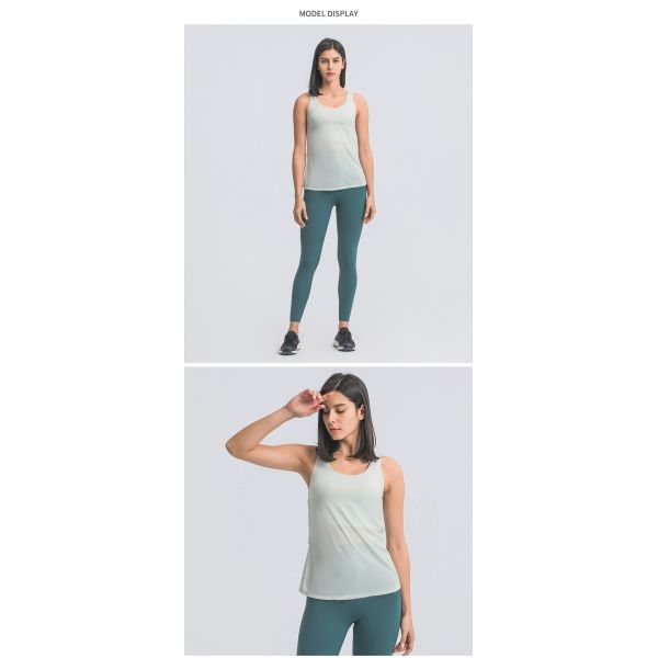Cross Back Women Tank Top High Impact Bra Loost Fit Lightweight