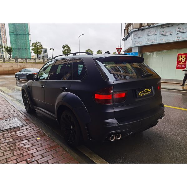 For BMW E70 E71 X5 Body Kit  FPR Material  X5 E70 E71 Upgrade PD Style Front and Rear Bumpers Wide Bodyki