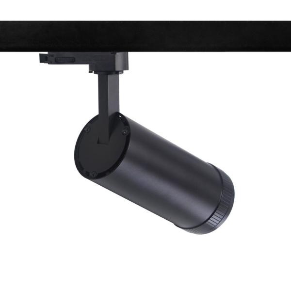E02 series Integrated Zoomable LED tracklight adjustable 15-55° Dali 1-10V dimmable 6/4 wire 3 phase