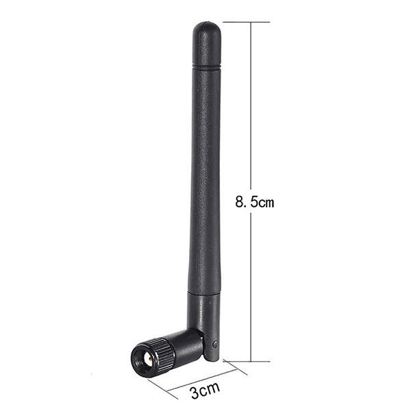 Dual band wifi antenna 2.4GHz 5.8GHz rubber wireless communication antennas with right angle 3dBi SMA male antenna