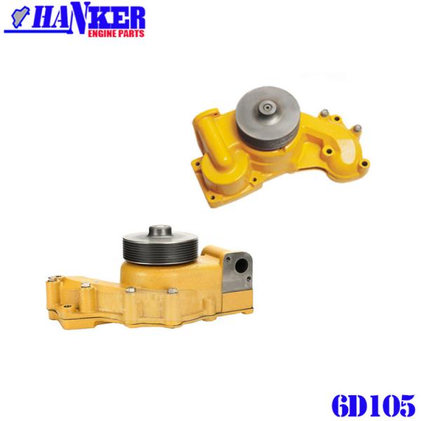 Bomba de água de alta qualidade PC300-6 de KOMATSU 6D108 6222-63-1200 8 sulcos para a máquina escavadora Engine Spare Parts