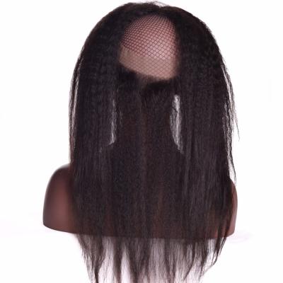 Straight Body Wave 360 Lace Frontal Human Hair Brazilian Yaki Kinky Straight Texture